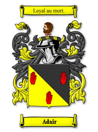 Adair coat of arms rendering