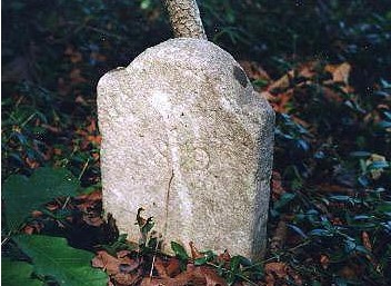 Footstone of George Leak dated 1819