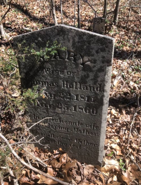 Gravestone of Mary Holland, 2022