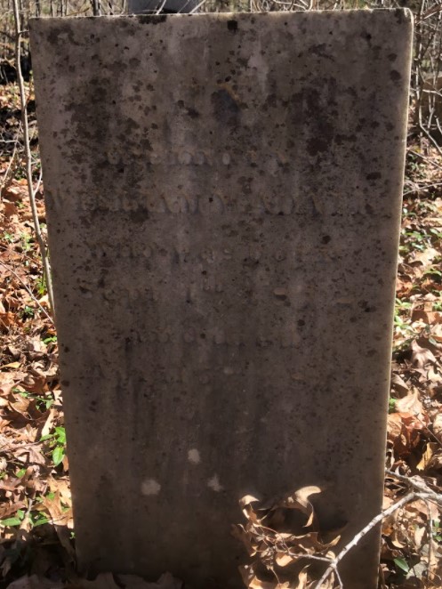 Gravestone of William W. Adair, 2022