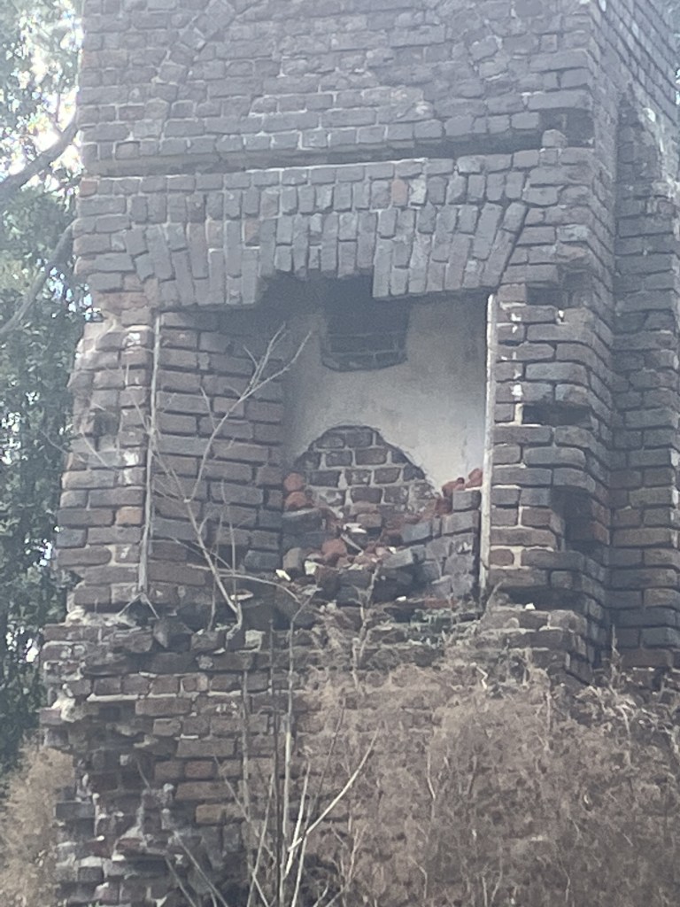 Open firebox at the base of an El Dorado chimney
