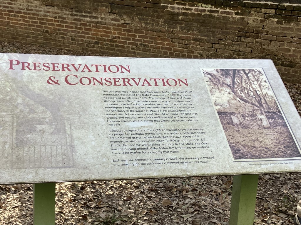Interpretive sign titled Preservation and Conservation
