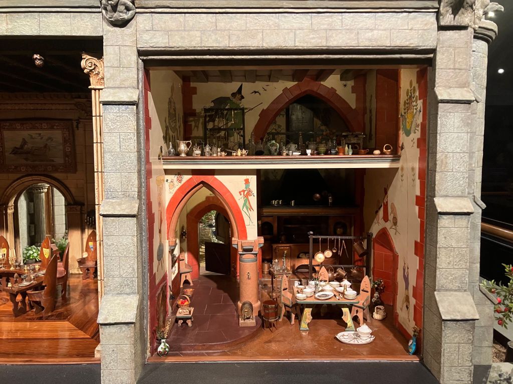 Tiny kitchen room in Colleen Moore's Fairy Castle