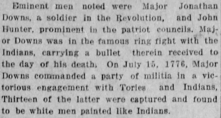 Greenville News clipping about Jonathan Downs, March 30, 1917