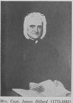 Portrait of Mary Puckett Dillard, second wife of Capt. James Dillard
