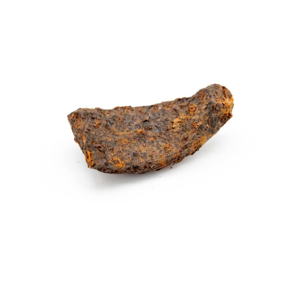 Rusty iron artillery shell fragment found at Hammond's Old Store